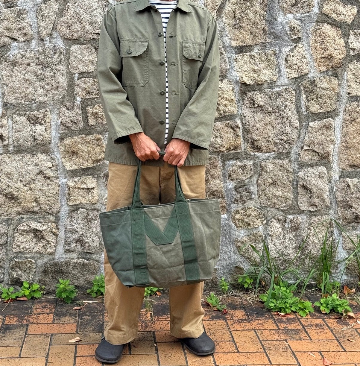 NO MORE WAR ノーモアウォー MILITARY キャンバストートバッグ M RBMU18M1
