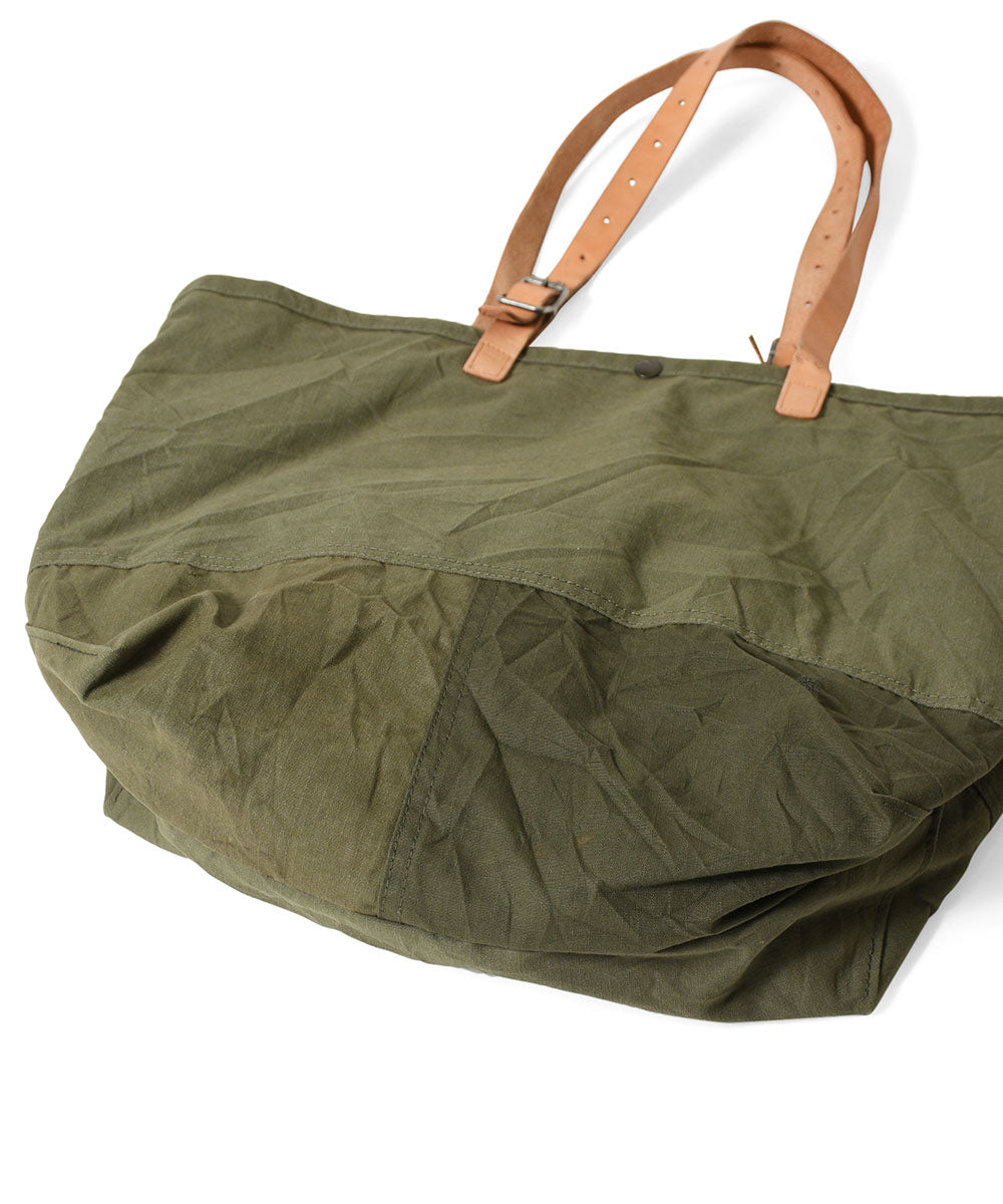 NO MORE WAR ノーモアウォー MILITARY キャンバストートバッグ (ロングハンドル) RBMU15L2