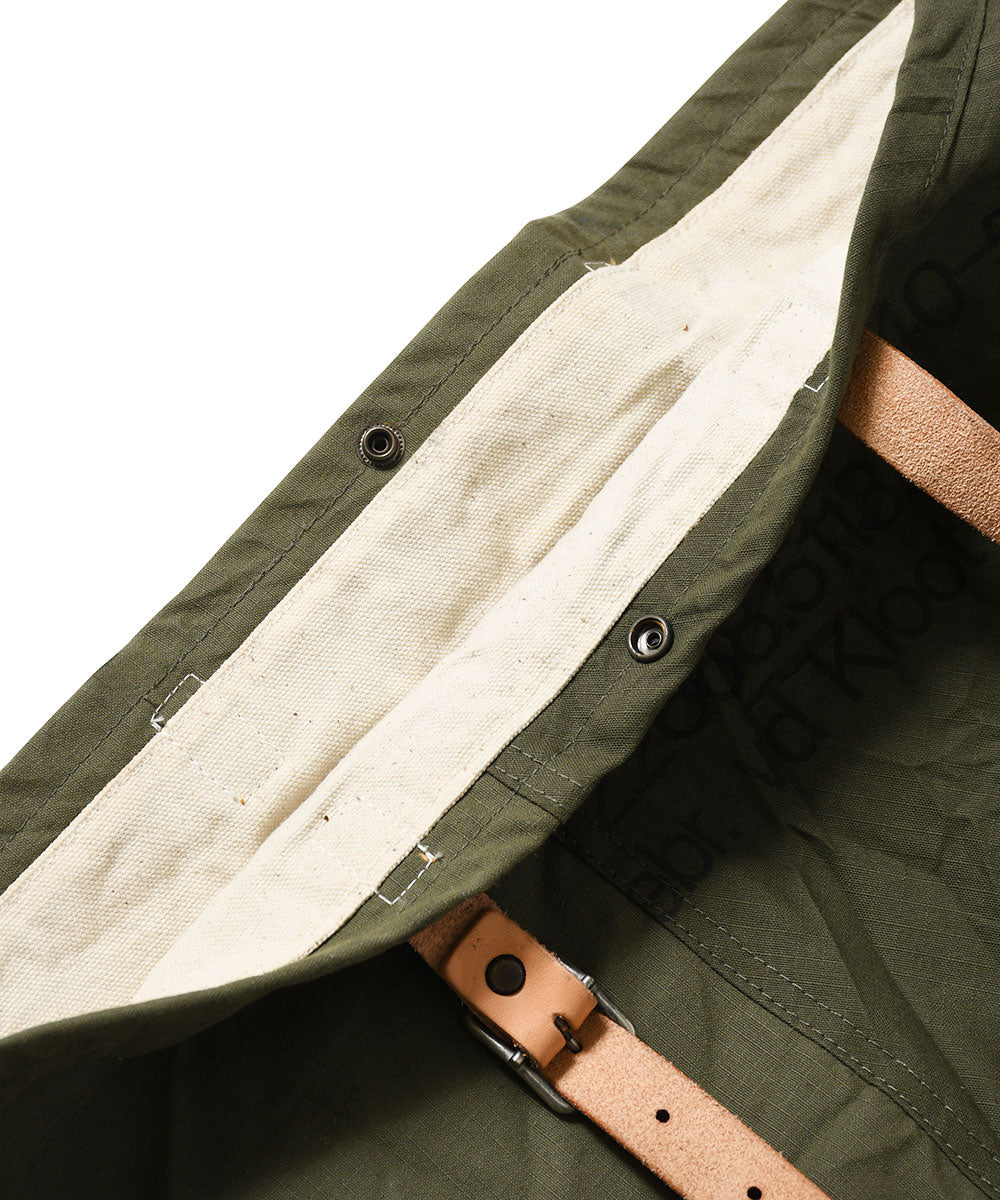 NO MORE WAR ノーモアウォー MILITARY キャンバストートバッグ (ロングハンドル) RBMU15L2
