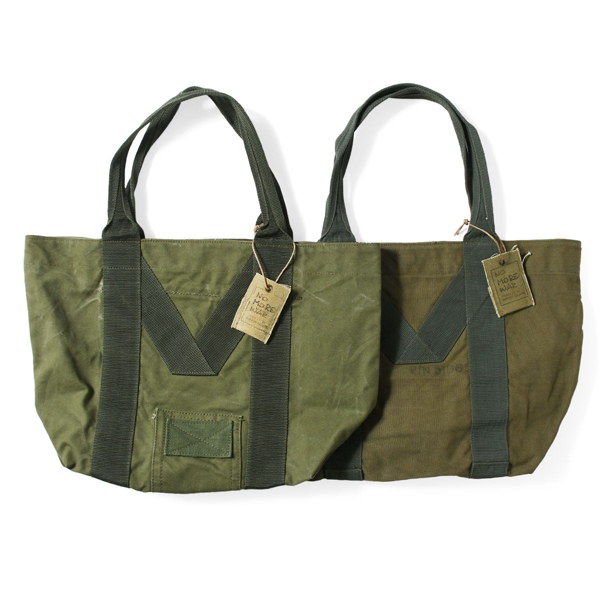 NO MORE WAR ノーモアウォー MILITARY キャンバストートバッグ M RBMU18M1