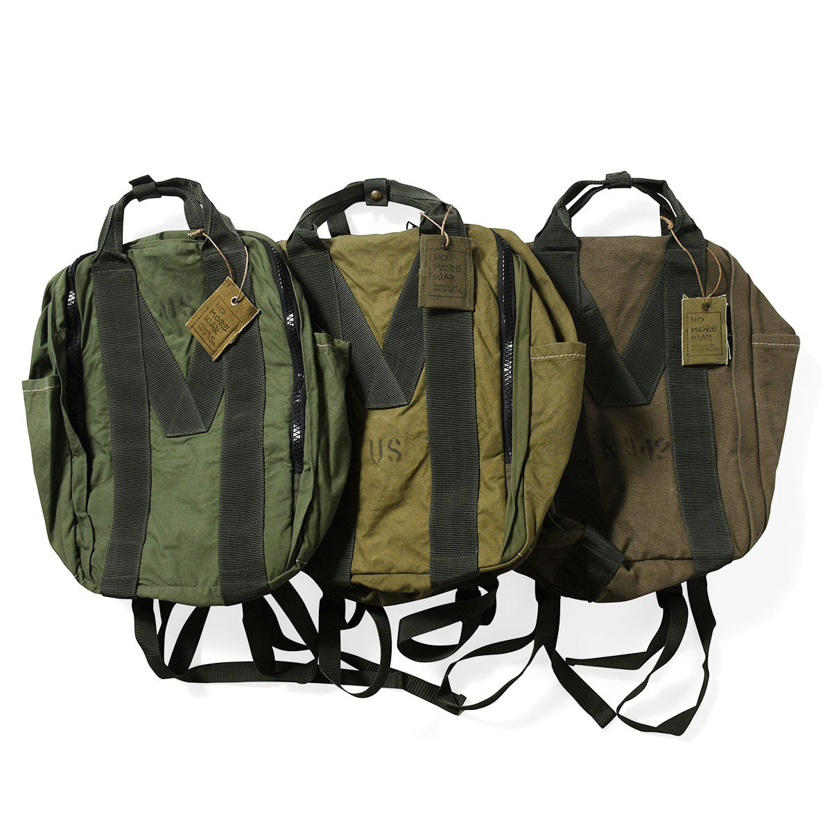 NO MORE WAR ノーモアウォー MILITARY キャンバスバックパック RBMU17R1