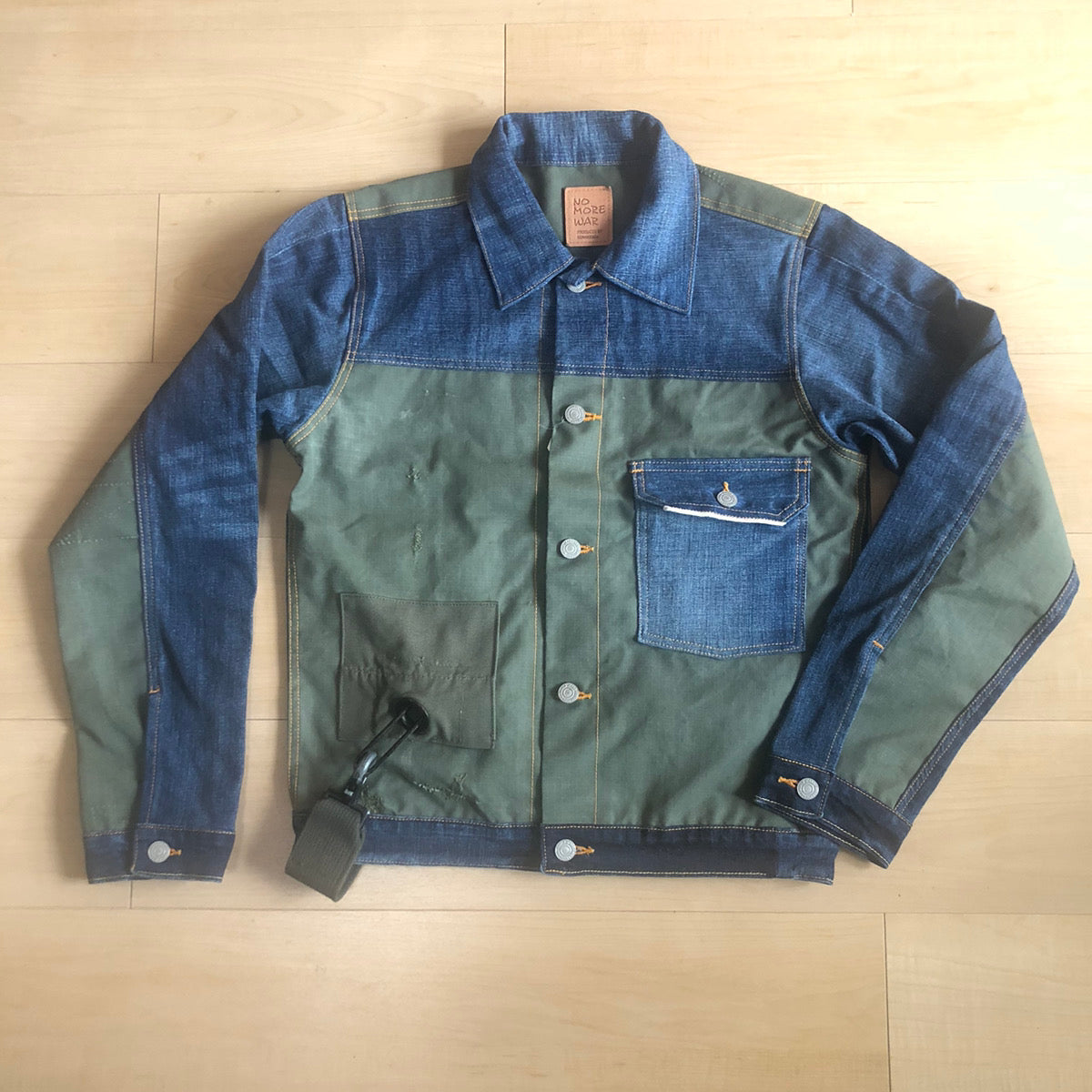 【受注生産】NO MORE WAR ノーモアウォー ダッフルバッグ×デニム Gジャン REB014