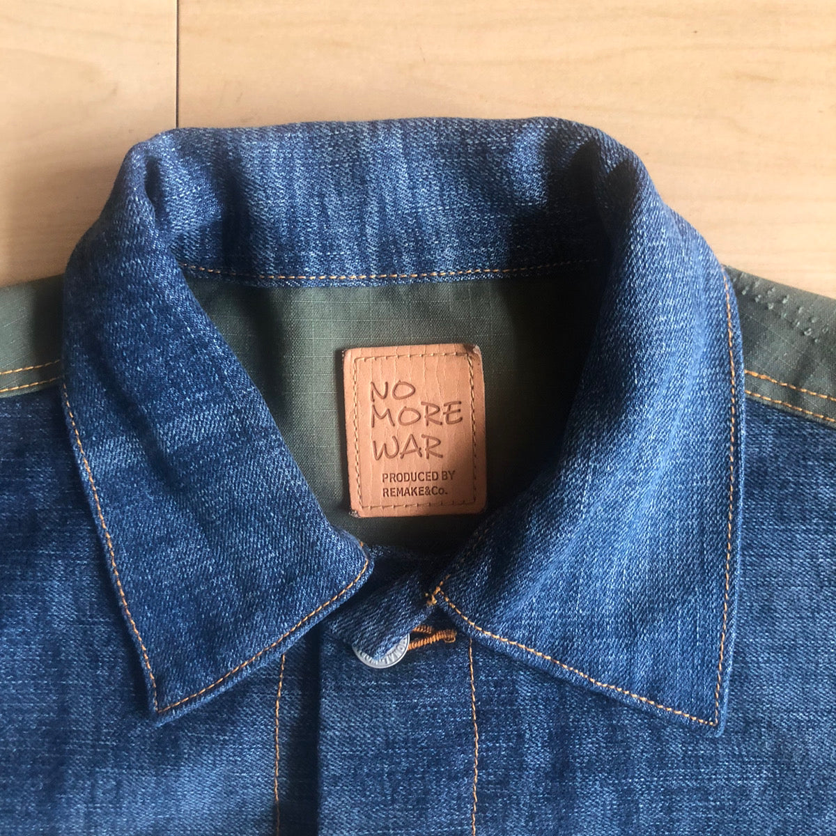 【受注生産】NO MORE WAR ノーモアウォー ダッフルバッグ×デニム Gジャン REB014