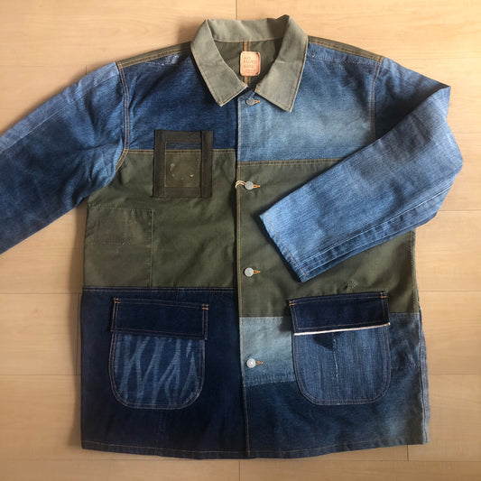 【受注生産】NO MORE WAR ノーモアウォー ダッフルバッグ×デニム カバーオール REB015