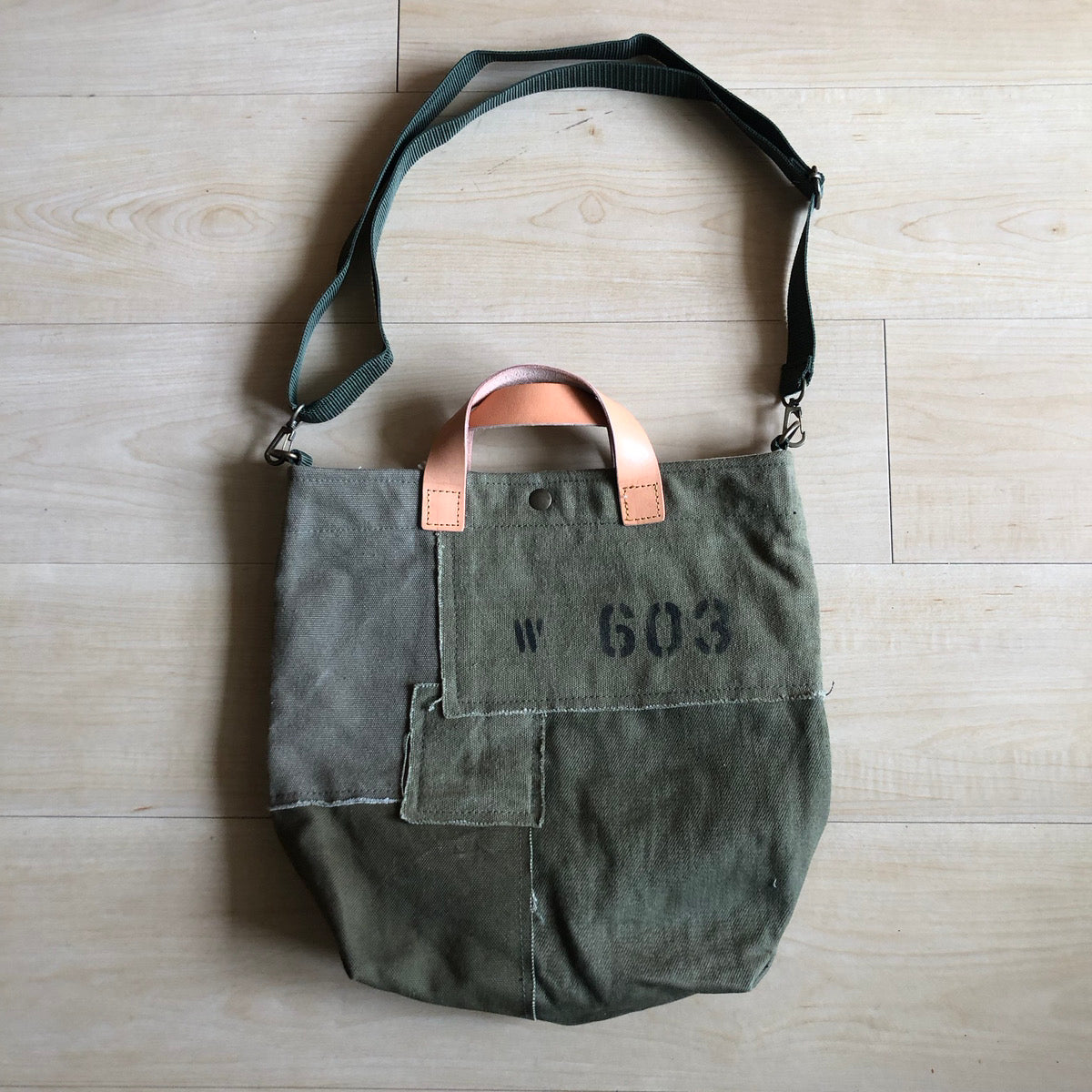 NO MORE WAR ノーモアウォー パッチワークA4トートバッグ REB013