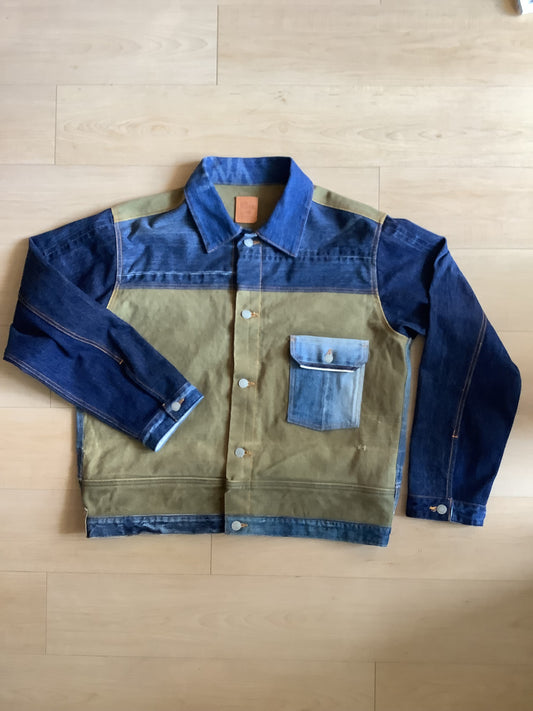 【受注生産】NO MORE WAR ノーモアウォー ダッフルバッグ×デニム Gジャン REB014