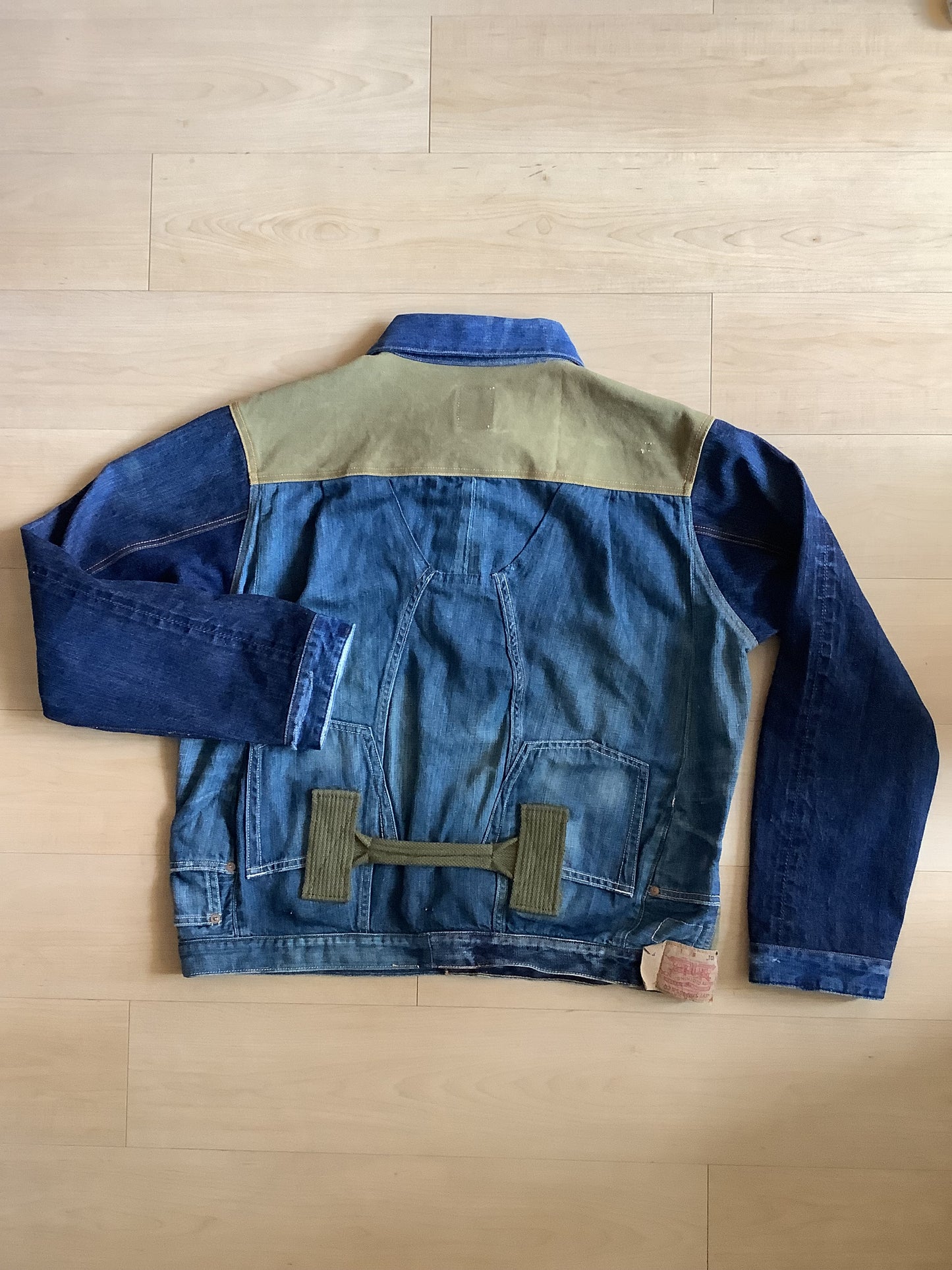 【受注生産】NO MORE WAR ノーモアウォー ダッフルバッグ×デニム Gジャン REB014