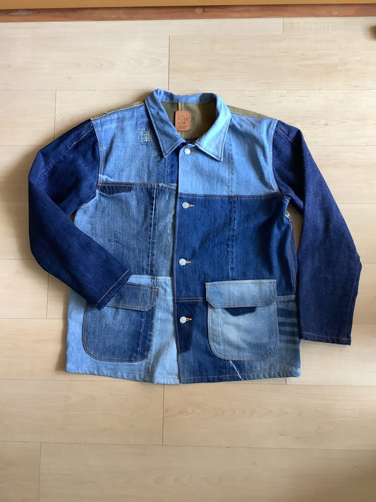 【受注生産】NO MORE WAR ノーモアウォー ダッフルバッグ×デニム カバーオール REB015